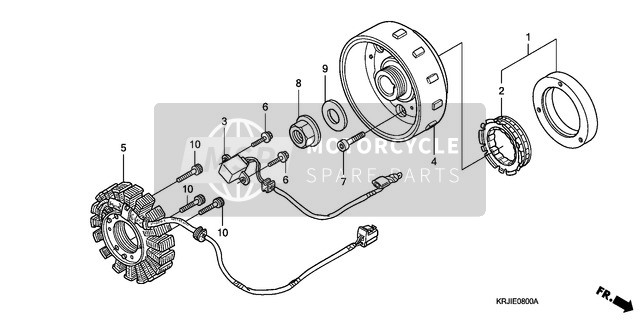 Honda FES150 2003 Generador para un 2003 Honda FES150